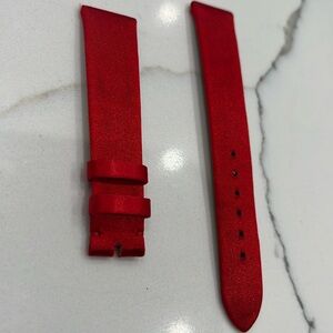 Authentic Chopard 16MM Satin Silky Watch Strap Band Red